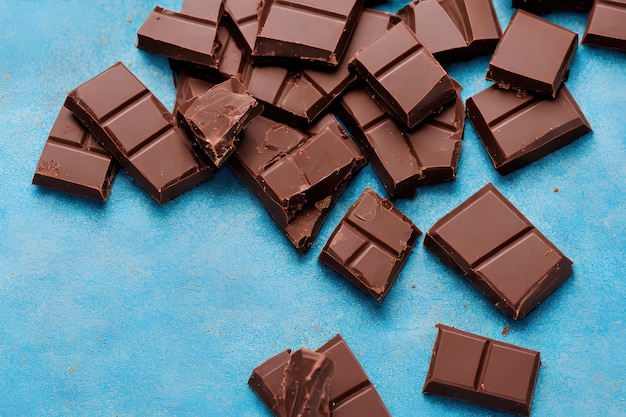 Morceaux de chocolat sucrés