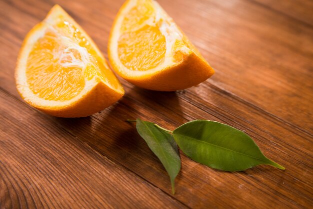 Morceaux d'orange