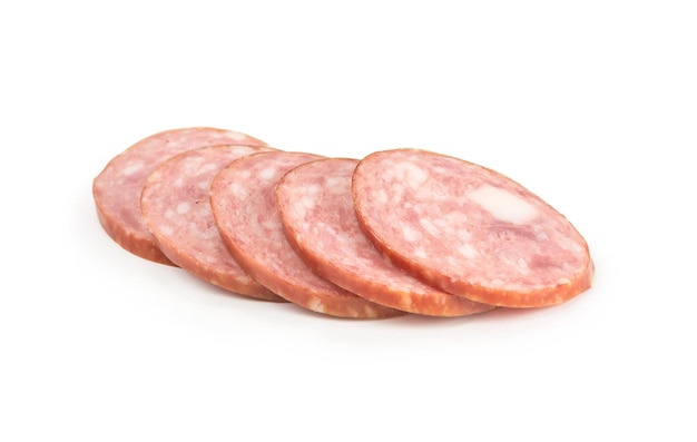 Morceaux de saucisse en tranches