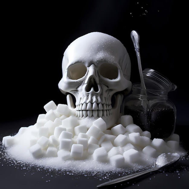 Photo la mort du sucre blanc