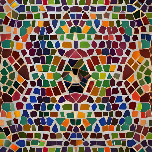 Photo une mosaïque vibrante