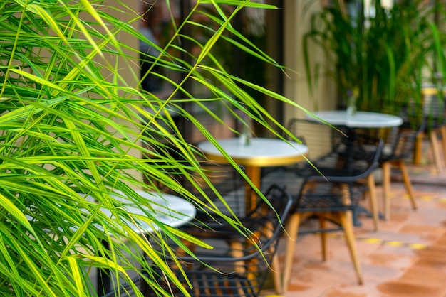 Moscou. Russie. . Intérieur d'un café de rue d'été dans la ville.