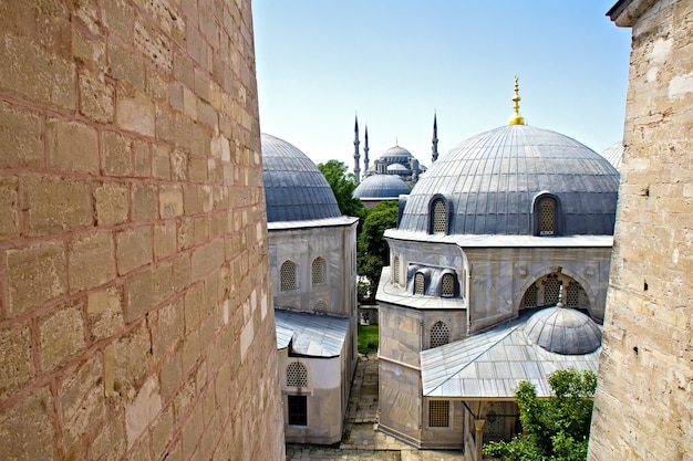 La Mosquée Bleue vue de l'étage supérieur de Sainte-Sophie