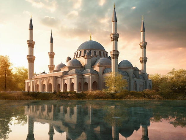 La mosquée du cœur de la Tchétchénie à Grozny en Tchétchénie Russie pendant le Ramadan