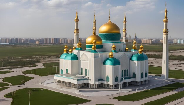 La mosquée du Hazrat Sultan à Nursultan au Kazakhstan