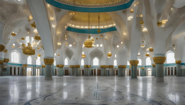 La mosquée du Hazrat Sultan à Nursultan au Kazakhstan