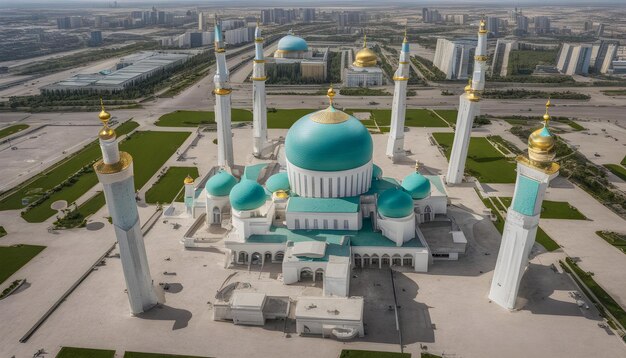 La mosquée du Hazrat Sultan à Nursultan au Kazakhstan