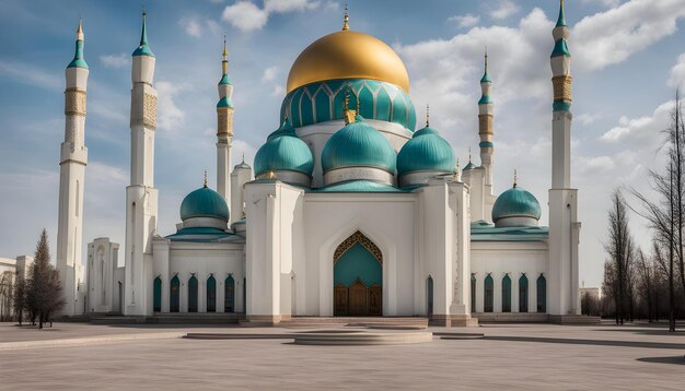 La mosquée du Hazrat Sultan à Nursultan au Kazakhstan