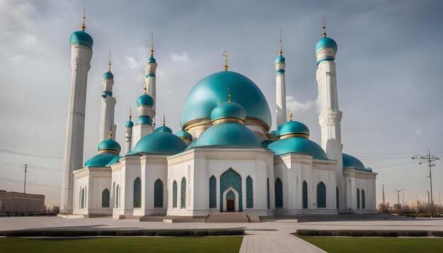 La mosquée du Hazrat Sultan à Nursultan au Kazakhstan