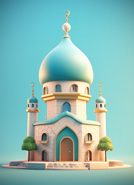 La mosquée du Ramadan 3D