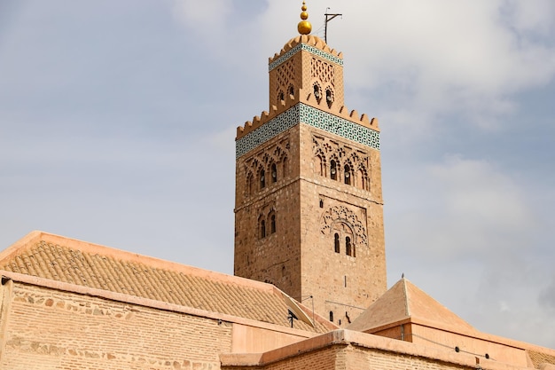 Photo mosquée kutubiyya à marrakech maroc