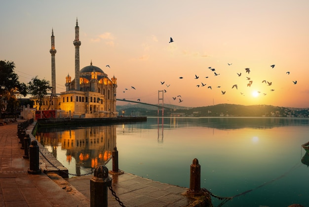 Mosquée d'Ortakoy et pont du Bosphore