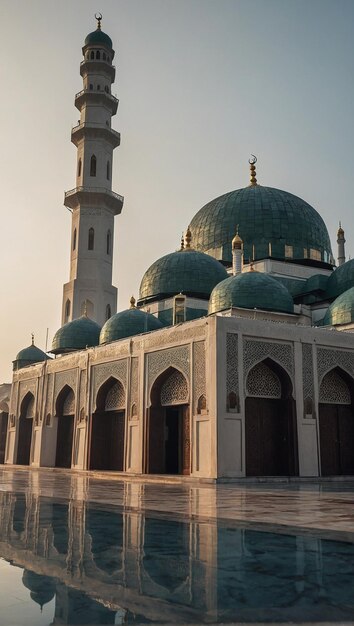 une mosquée sereine et paisible pendant le Ramadan