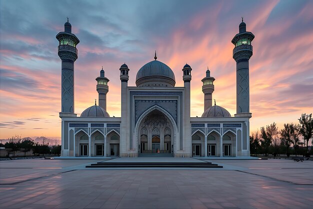 Une mosquée de Tachkent, en Ouzbékistan, baignée dans le soleil