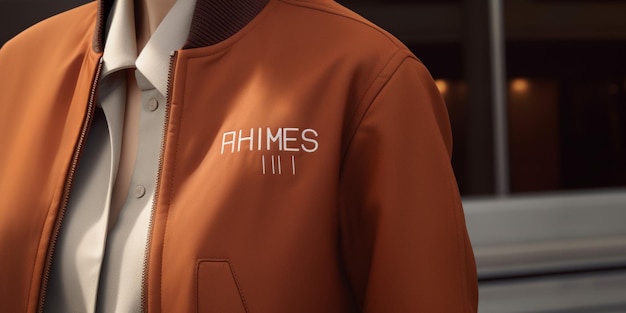 Le mot " ahms " sur la veste