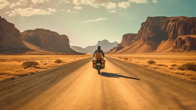 motard à l'extérieur