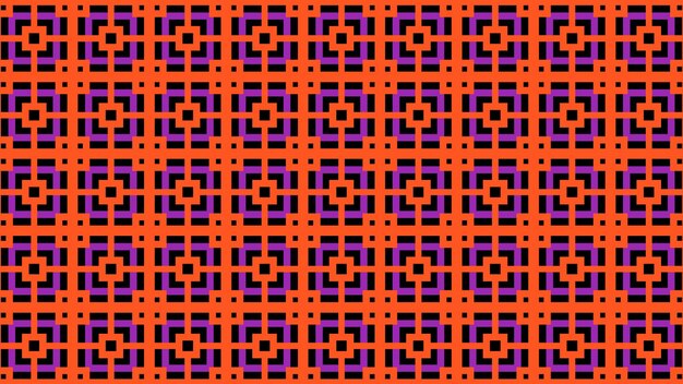 Motif abstrait avec un ornement coloré sur fond noir.