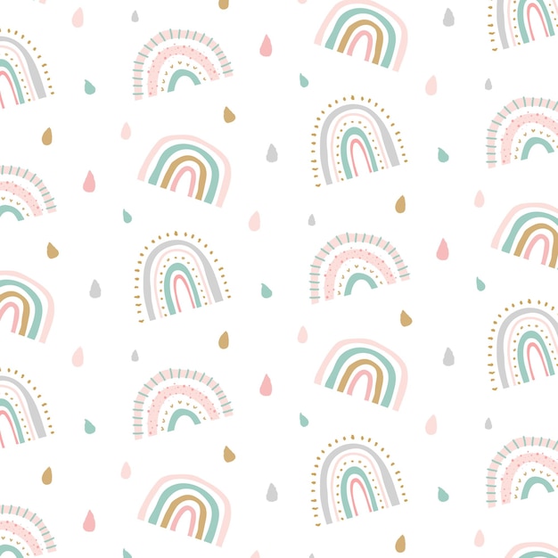 Le motif de l'arc-en-ciel PNG est un doigt mignon, un fond transparent.