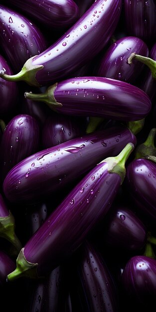 Le motif des aubergines