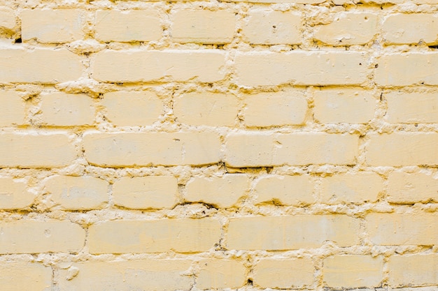 Motif de briques jaunes sur le mur pour l'abstrait.