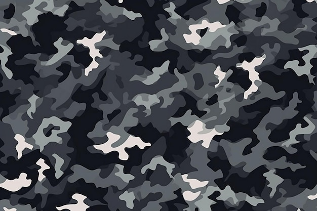 Un motif de camouflage est représenté sur un fond gris.