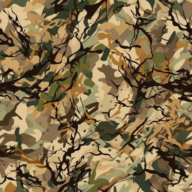 Un motif de camouflage marron et vert