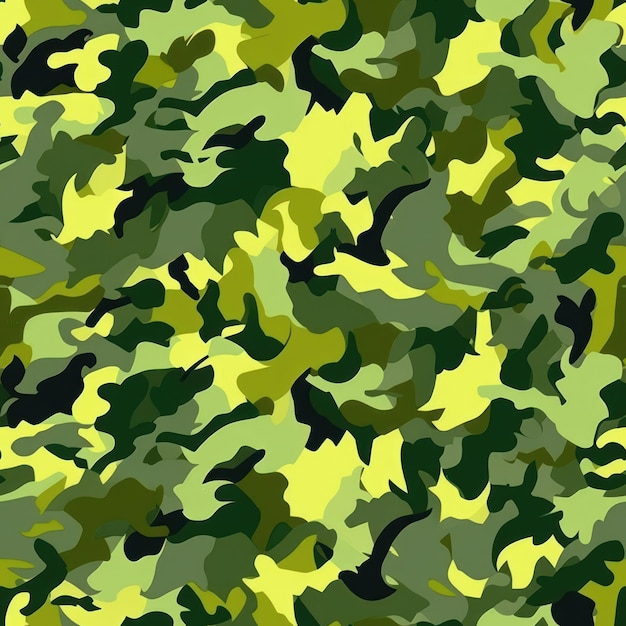 Motif de camouflage militaire dynamique généré par l'IA