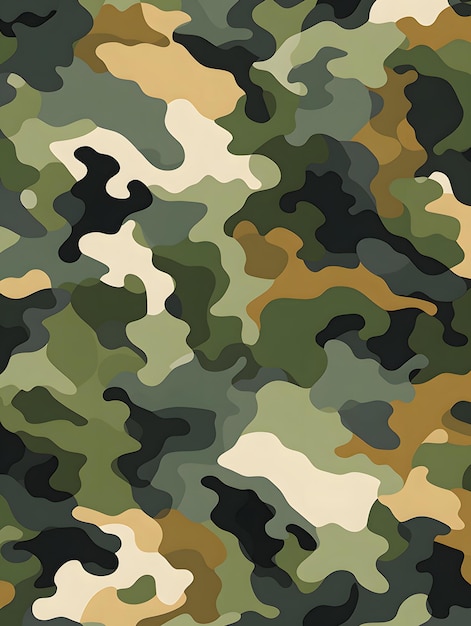 Motif camouflage militaire d'été