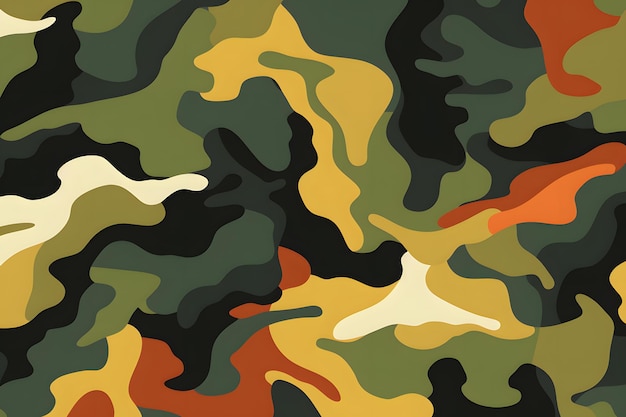 Motif camouflage militaire d'été