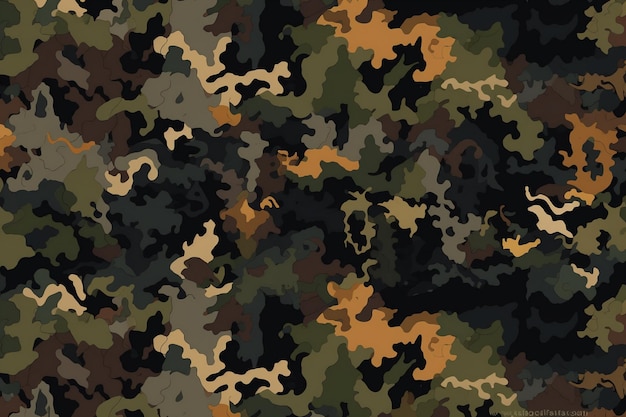 Un motif de camouflage vert et noir.