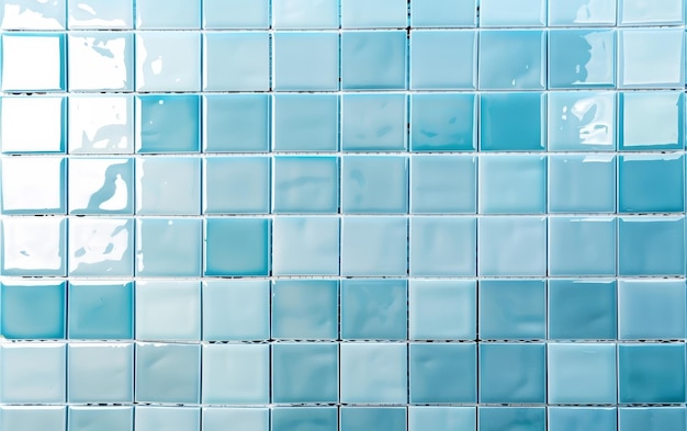 Un motif captivant de carreaux de verre scintillants gelés dans une palette apaisante de teintes bleues fraîches créant un effet visuel serein et tranquille