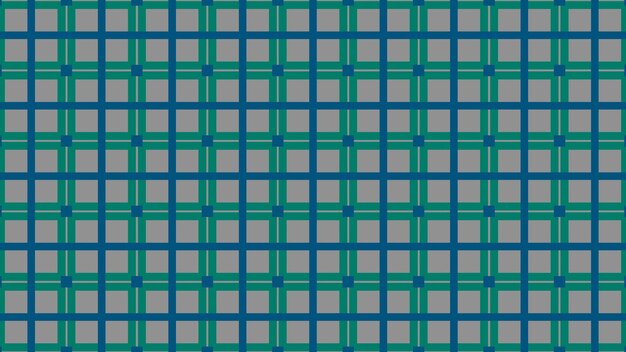 Un motif de carrés bleus et verts.