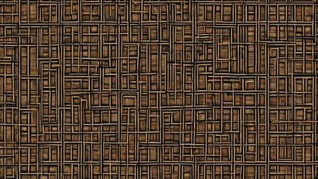 Un motif avec des carrés noirs et bruns