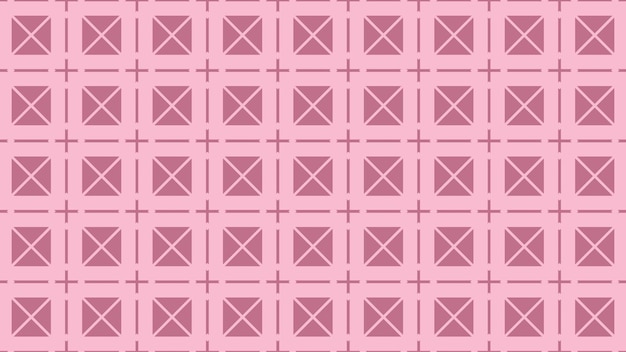 Le motif des carrés en rose.