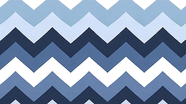 Un motif en chevron bleu et blanc