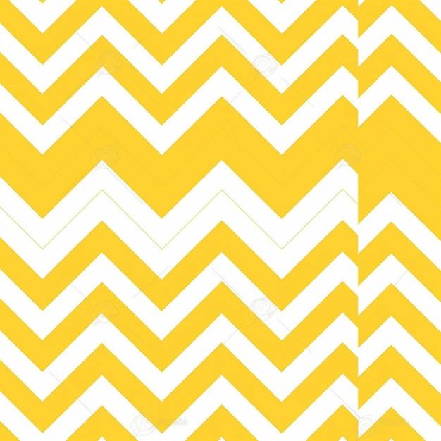 Motif chevron jaune et blanc