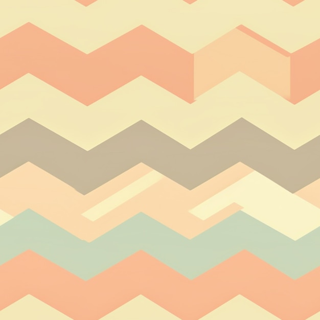 Un motif chevron pastel avec un motif en zigzag.