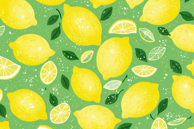 Photo motif citron avec paillettes pour papier numérique