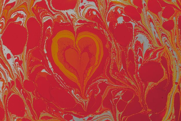 Motif de coeur marbré abstrait pour la conception de tissu Texture de fond de marbrure créative