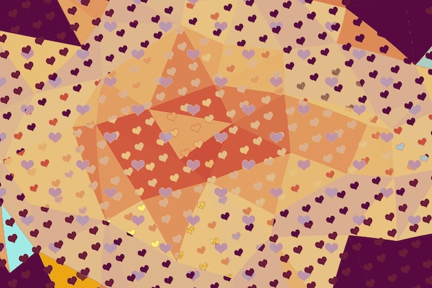 Motif de coeur marbré abstrait pour fond de conception de carreaux de tissu Coeur abstrait avec texture Ebru