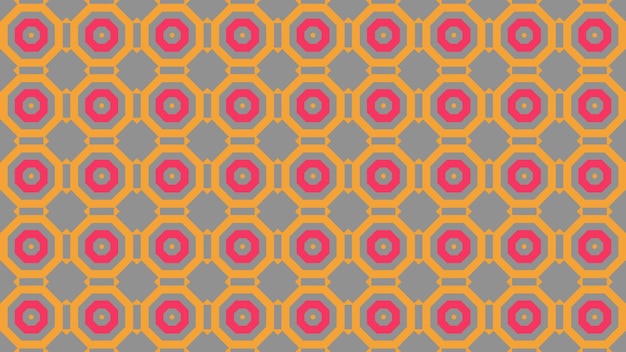 Un motif coloré avec des cercles et un fond.