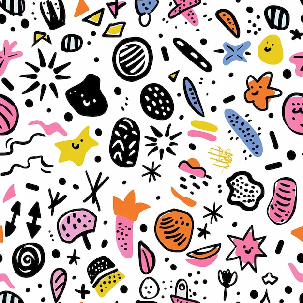 un motif coloré et coloré avec le mot hello dessus