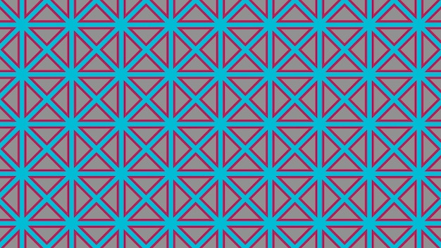 Un motif coloré avec des formes géométriques et des triangles.