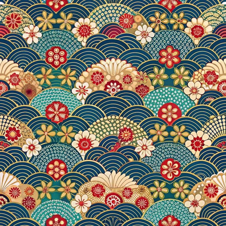 Photo un motif coloré avec le mot amour en or et en bleu