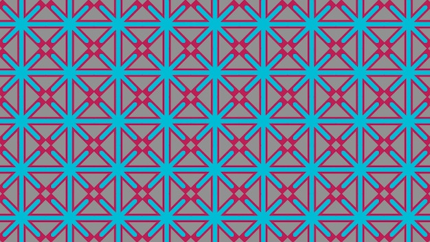 Un motif coloré avec un motif de triangles.