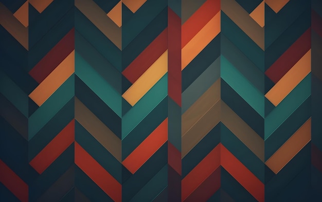 Un motif coloré avec un motif en zigzag.