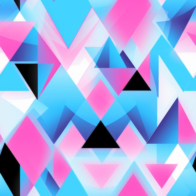 un motif coloré de triangles