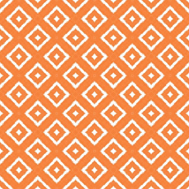 Motif dessiné à la main à rayures orange symétrique