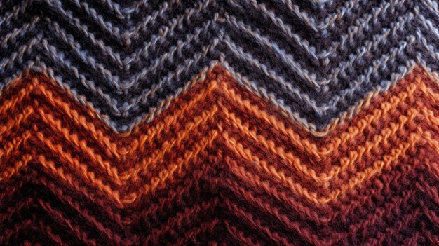 Photo un motif détaillé sur la texture du tissu de laine