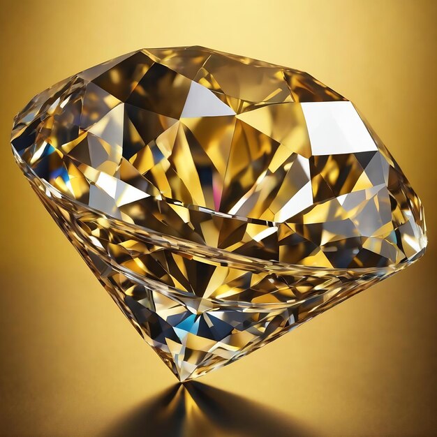 Un motif de diamant et un fond jaune